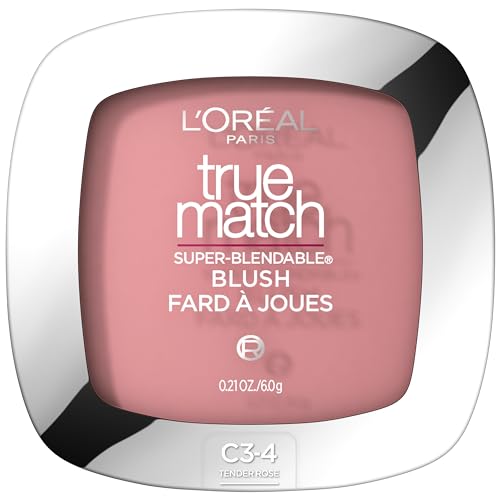 L'Oreal Paris True Match Super-Blendable Powder Blush, Tender Rose, 0.21 Oz (Packaging May Vary) Beauty and Personal Care L'Oreal Paris Default Title