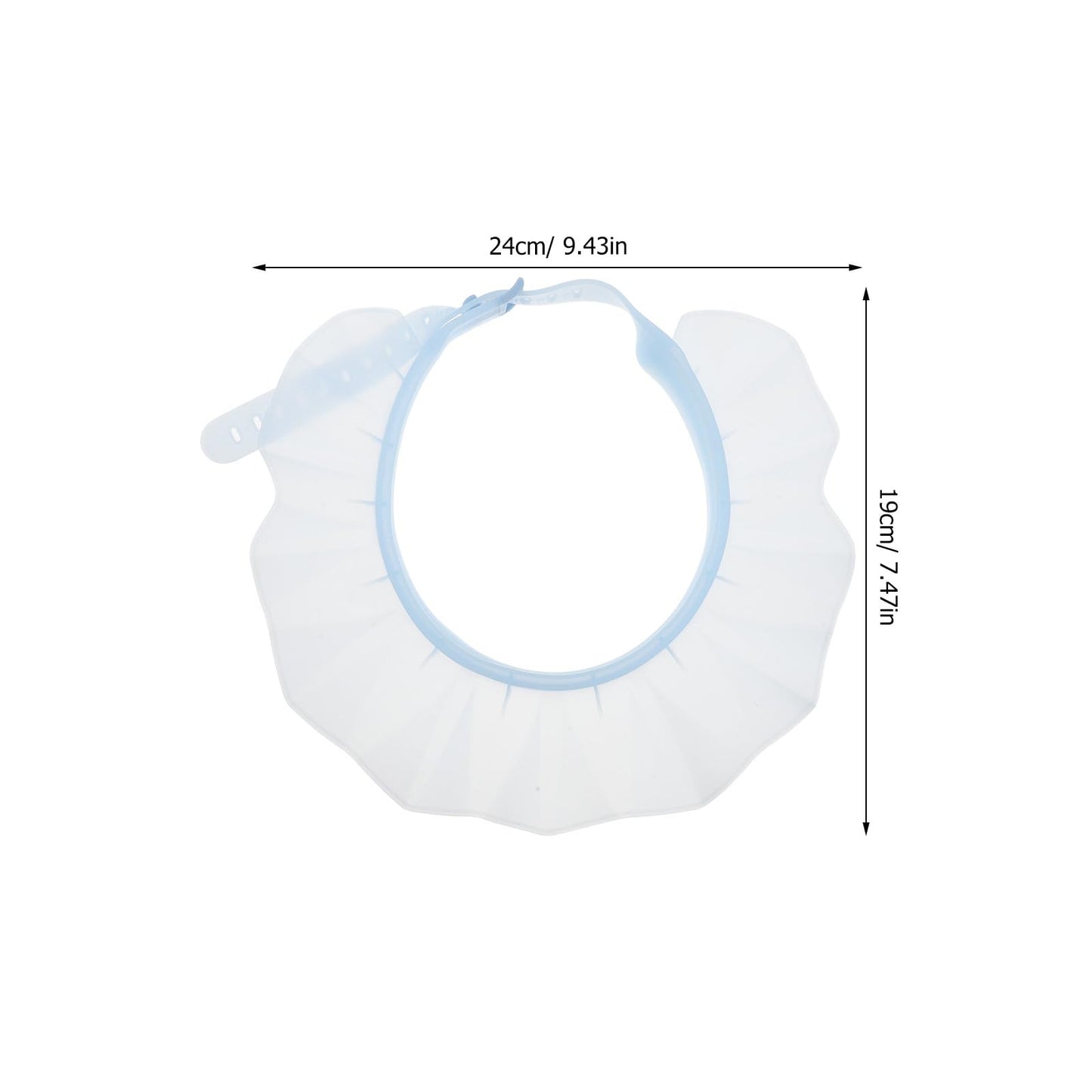 ibasenice Shower Cap Adjustable: Shampoo Bath Bathing Hat - Washing Hair Bathing Protection Shield For Elderly No Water In Eye/Ear Blue Beauty and Personal Care ibasenice