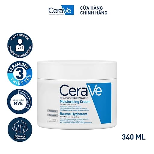 CeraVe Moisturizing Cream | 12 oz | Daily Face & Body Moisturizer for Dry Skin Beauty & Personal Care CeraVe