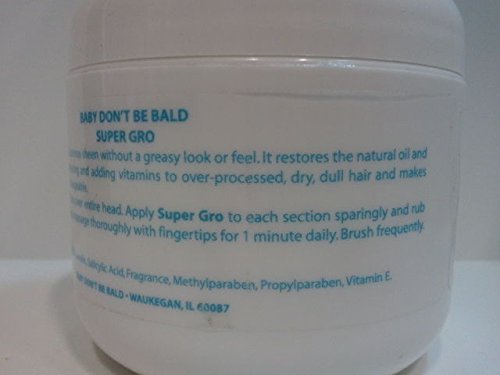 Baby Don't Be Bald Hair and Scalp Conditioner for Adults Light Blue 4oz Maximum Strength