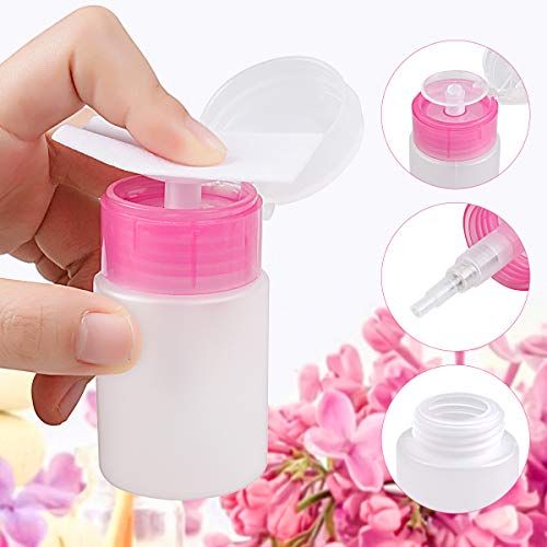 1000 Pcs Gel Nail Polish Remover, Lint Free Nail Wipes Cotton Pad with a Pump Dispenser Bottle Disposable Nail Polish Remover for Soak Off UV Gel Beauty & Personal Care JIASHENG