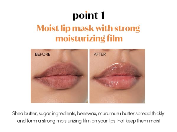 ETUDE Ginger Sugar Overnight Lip Mask 23g - Korean Lip Sleeping Mask Skin Care - Smooth and Moist Lips - Natural Ingredients Nourish & Hydrate Ginger Beauty and Personal Care ETUDE