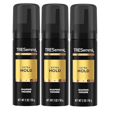 TRESemmé Extra Hold Volumizing Hair Mousse, 24H Humidity Resistance, Travel Size 2 Oz (3 Pack Packaging May Vary) Beauty & Personal Care TRESemmé