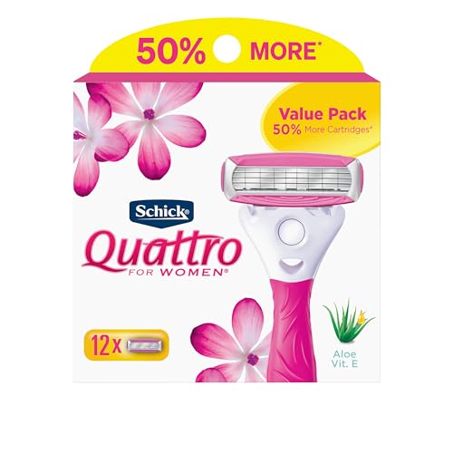 Schick Quattro Womens Razor Blade Refills, 12 Count Beauty and Personal Care Schick Quattro Womens