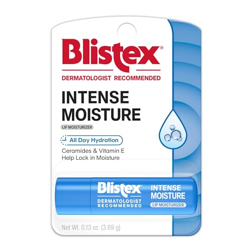 Blistex Intense Moisture -- All Day Hydration Lip Balm & Moisturizer for Dry Lips - Ceramides to Lock in Moisture - Vitamin E Smooths, 1 Count, 0.13oz Beauty and Personal Care Blistex