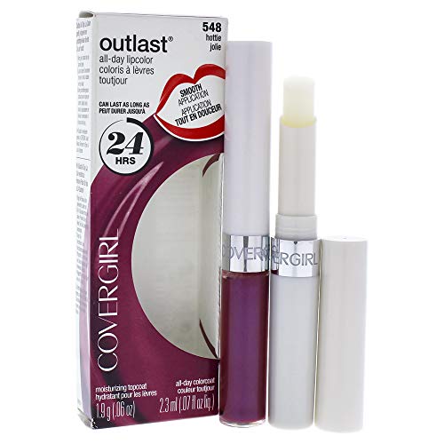 COVERGIRL Outlast All-Day Moisturizing Lip Color Hottie 548, .13 oz (packaging may vary) Beauty & Personal Care COVERGIRL