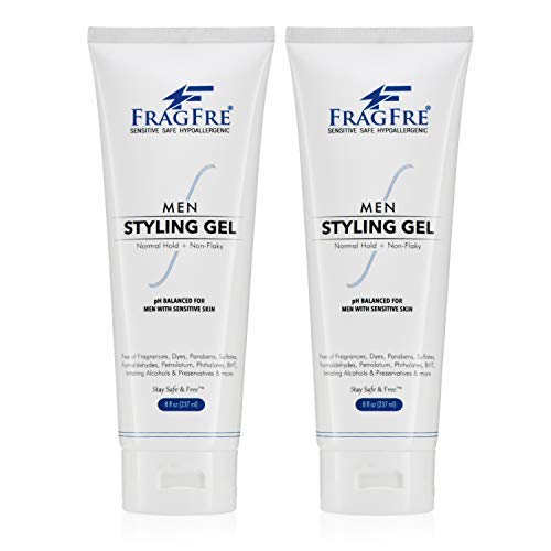 "FRAGFRE Hair Styling Gel, 8 fl oz, Extra Hold, Non Toxic & Flaky, Alcohol Free, Unscented, Color Safe, Provides Strong Firm Hold, No Residue, For Men Beauty & Personal Care FRAGFRE