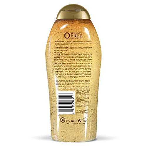 OGX Smoothing + Coconut Coffee Exfoliating Body Scrub with Arabica Coffee & Coconut Oil, Moisturizing Body Wash for Dry Skin Beauty & Personal Care OGX