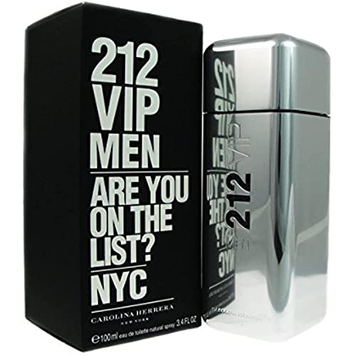 Carolina Herrera 212 Vip Eau De Toilette Spray for Men, 3.4 Ounce (Packaging may vary) Beauty & Personal Care Carolina Herrera