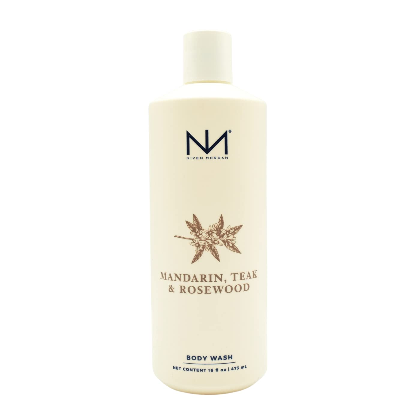 Niven Morgan Mandarin, Teak and Rosewood Body Wash 16fl.oz. 473ml Beauty & Personal Care Niven Morgan