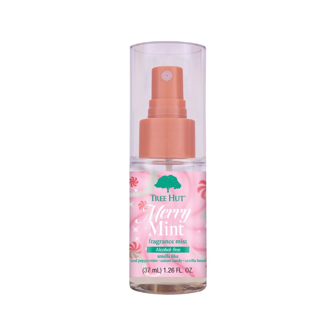 Tree Hut Mini Merry Mint Hair & Body Mist, Refreshing Body Spray, Layer with Favorite Scents, Travel Size, 1.26 fl oz Beauty & Personal Care Tree Hut