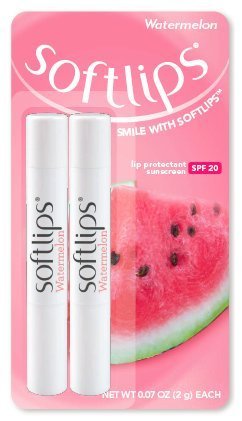 Softlips Lip Protectant SPF 20 Watermelon 0.07 oz. (Pack of 2) Beauty and Personal Care SoftLips