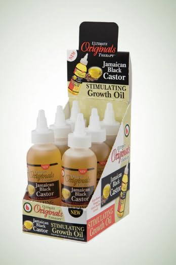 Originals by Africa's Best Therapy Jamaican Black Castor Oil Stimulating Growth Oil, Naturally Repairs and Prevents Hair Damage & Breakage,