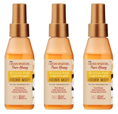 Creme Of Nature Pure Honey Shine Mist 4 Ounce (118ml) (Pack of 3) Beauty & Personal Care Creme of Nature