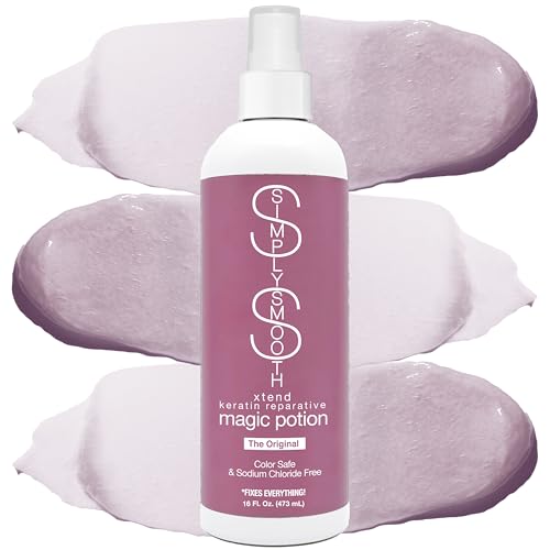 SIMPLY SMOOTH Keratin Reparative Magic Potion Original Leave In Conditioner Detangler & Heat Protection Styling Spray Repair & Reduce Breakage Color Beauty & Personal Care SIMPLY SMOOTH
