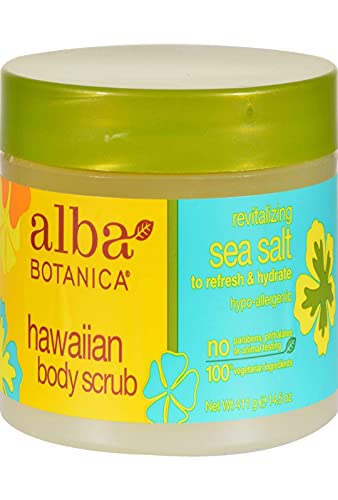Alba Botanica Hawaiian Body Scrub, Revitalizing Sea Salt, 14.5 Oz Beauty & Personal Care Alba Botanica