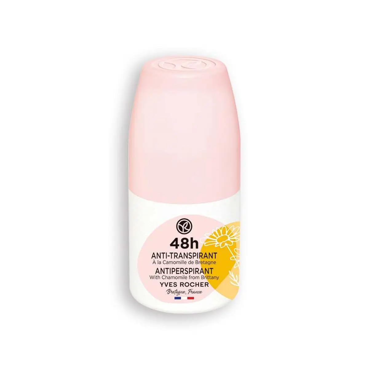 Yves Rocher 48H Antiperspirant Chamomile from Brittany - Long-Lasting Freshness, No White Marks, Gentle on Skin - 50ml / 1.7flOz Beauty and Personal Care Yves Rocher