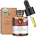 Organic Nail and Cuticle Oil - USA Made Nail Oil for Growth & Strength with Jojoba and Vitamin E, Repair for Damaged Nails & Cuticle Softener made Beauty & Personal Care Beauty by Earth