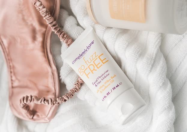 Completely Bare go fuzz FREE | Facial Moisturizer & Hair Inhibitor | Vitamin E | Hair Minimizers | Fragrance Free | 1.7 FL OZ Beauty & Personal Care Completely Bare