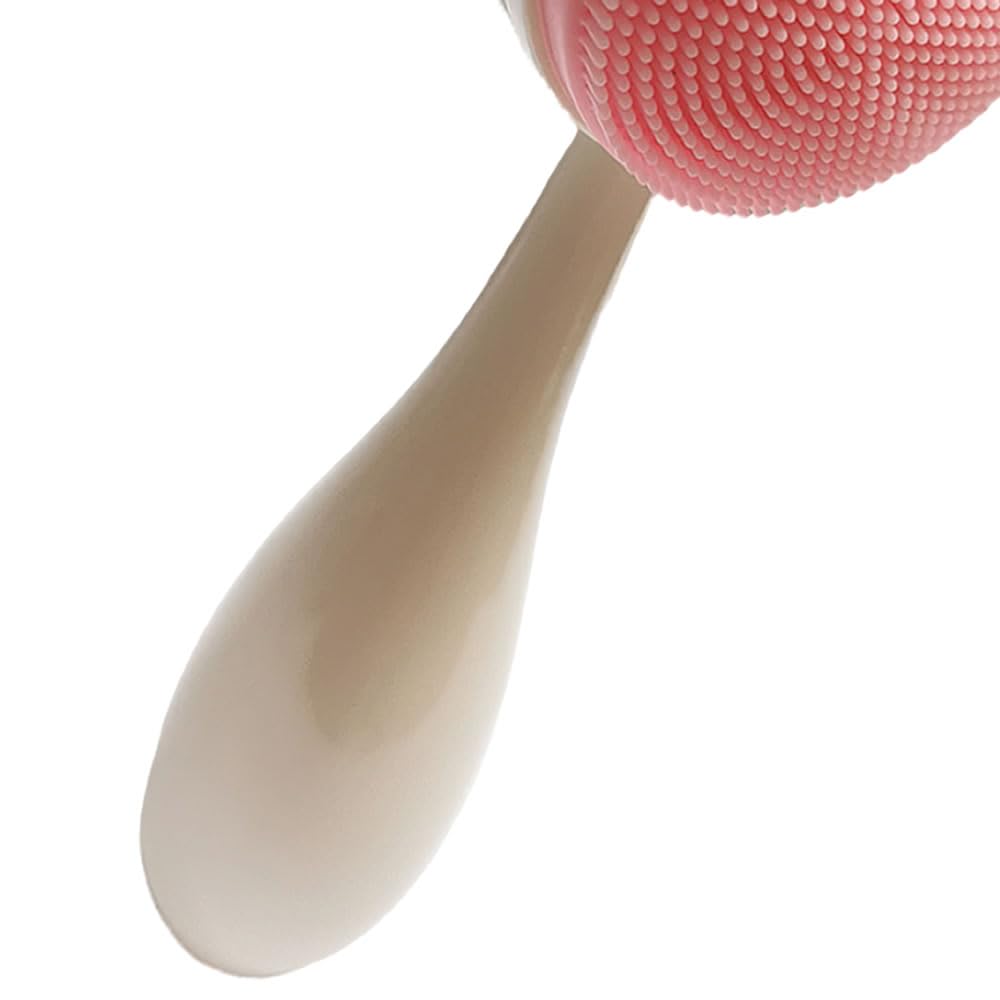 Double Side Brush with Soft Bristles for Skin Care, Silicone Brush for Massaging(White) Beauty & Personal Care MYMOOSH