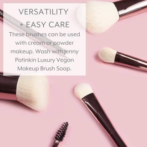 Jenny Patinkin Luxury Sustainable Eyeshadow Brush (L) - Ultra-Soft Makeup Brush for Effortless Eye Shadow Blending, Shading & Precision Application Beauty & Personal Care JENNY PATINKIN