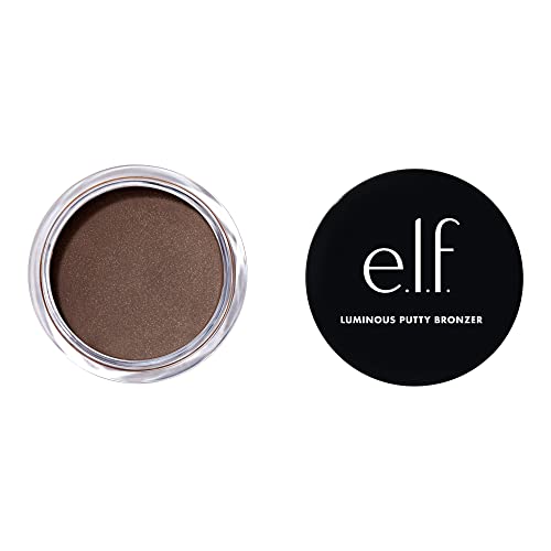 e.l.f. Luminous Putty Bronzer, Lightweight Putty-to-Powder Bronzer For A Radiant, Glowing Finish, Highly Pigmented, Vegan , Island Beauty & Personal Care e.l.f.