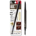 Revlon ColorStay Micro Eyebrow Pencil with Built In Spoolie Brush, Infused with Argan and Marula Oil, Waterproof, Smudgeproof, 457 Soft Black, 0.003 Beauty & Personal Care REVLON