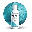Adore Semi Permanent Hair Color (196 Sky Blue) | Vegan & Cruelty-Free Blue Hair Dye | No Ammonia, No Peroxide, No Alcohol | 4 Fl Oz Beauty & Personal Care Adore