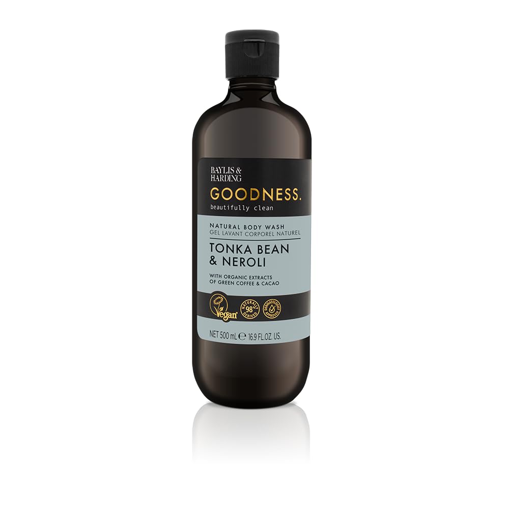 Baylis & Harding Liquid Body Wash Soap, Goodness, Tonka Bean & Neroli, 16.9oz/500ml Beauty & Personal Care Baylis & Harding