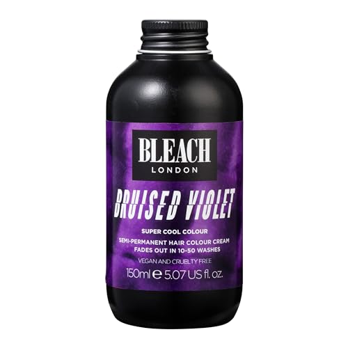 Bleach London Bruised Violet Super Cool Colour - Deep Purple Hair Dye - Vegan & PETA-Approved Semi-Permanent Direct Dye - 150 ml Beauty & Personal Care Bleach London
