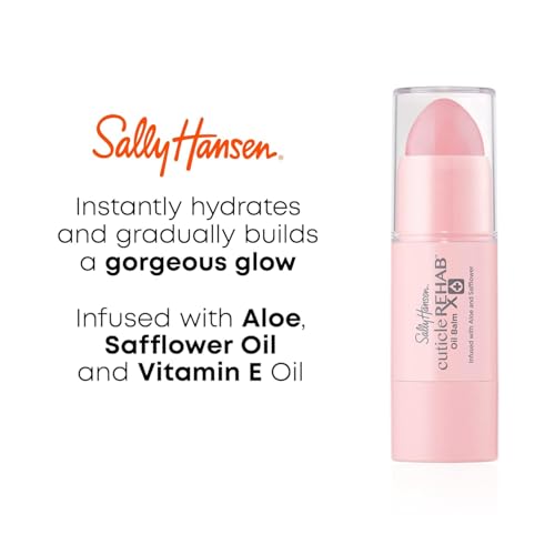 Sally Hansen Nail Treatment Cuticle Rehab Oil Balm | Infused with Natural Essential Oils & Vitamin E | Nourishes & Conditions Dry Nails & Cuticles Beauty & Personal Care Sally Hansen