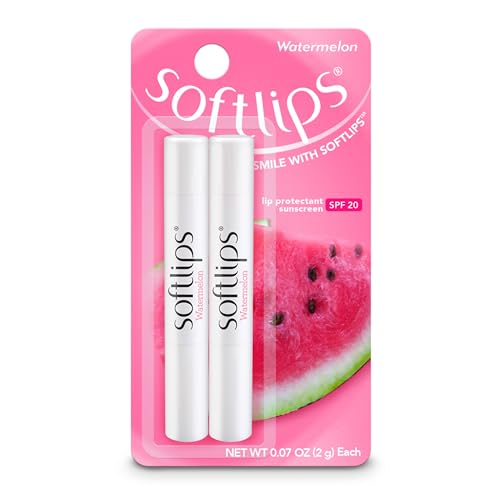 Softlips Watermelon Lip Balm 2-Pack with SPF 20 - Juicy Hydration for Smooth, Protected Lips Beauty & Personal Care SoftLips