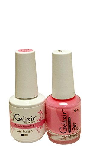 Gelixir matching color & nail lacquer Candy Pink -018 Beauty & Personal Care Gelixir