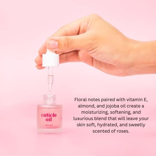 KIARA SKY Cuticle Oil - Hydrating, Nourishing & Moisturizing, Repair for Weak Damaged Nails 0.7 fl oz - Rose Scent Beauty & Personal Care KIARA SKY