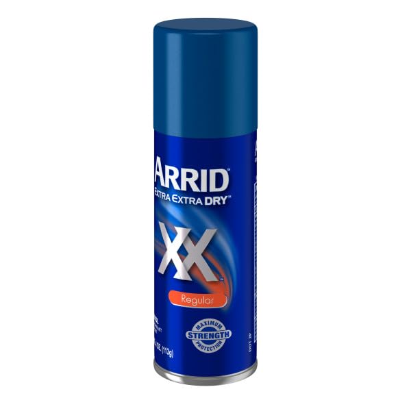 Arrid XX Extra Extra Dry Aerosol Antiperspirant Deodorant for Underarm Odor and Wetness Protection, Maximum Strength Protection, Regular Scent, 4 Beauty and Personal Care Arrid