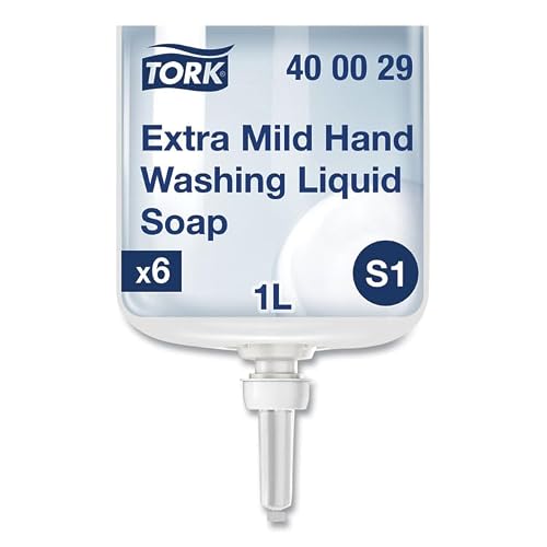 Premium Extra Mild Soap Refill Unscented 1 L 6/Carton Beauty & Personal Care Tork
