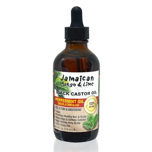 Jamaican Mango & Lime Black Castor oil, Peppermint, 4 Fl Oz Beauty & Personal Care Jamaican Mango & Lime
