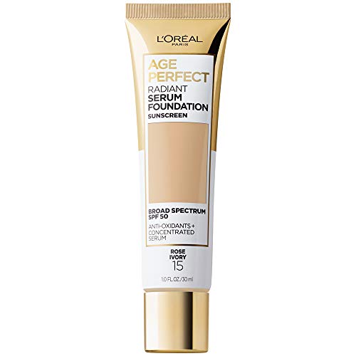 L'Oreal Paris Age Perfect Radiant Serum Foundation with SPF 50, Rose Ivory, 1 Ounce Beauty & Personal Care L'Oreal Paris