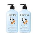 Hempz Triple Moisture Herbal Whipped Body Crème Lotion Moisturizer, 17 Fl Oz (Pack of 2) Beauty & Personal Care Hempz
