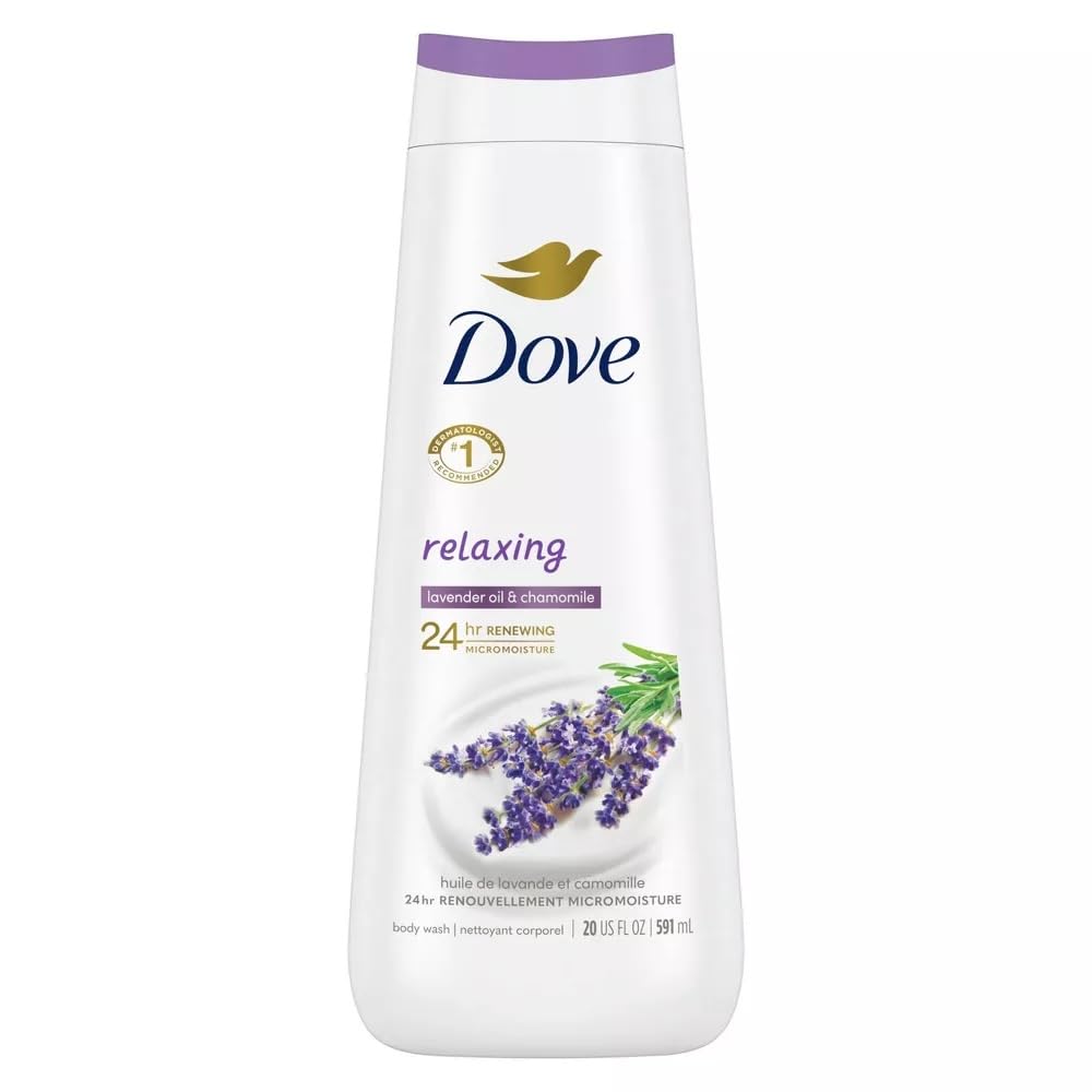Dove Relaxing Body Wash, Lavender Oil & Chamomile, 23 fl oz (3) Beauty & Personal Care Dove