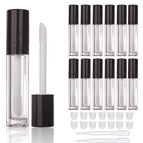 COSIDEA 14pcs empty 8ml big wand lip gloss tube concealer tube packing (Black) Beauty & Personal Care COSIDEA
