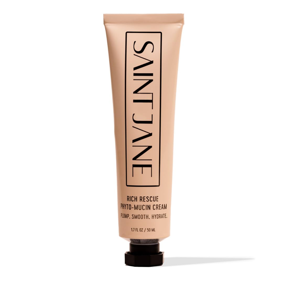 SAINT JANE - Rich Rescue Phyto Mucin Cream | Plumping, Smoothing, Firming, Hydrating | Niacinamide, Lotus Flower, Yam Root, Hyaluronic Acid | Luxe Beauty & Personal Care SAINT JANE