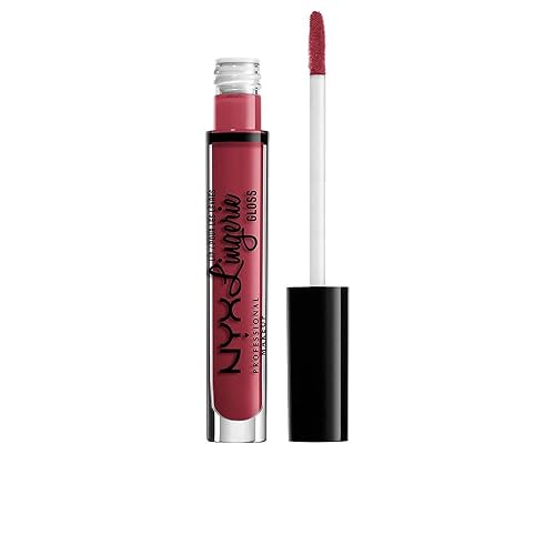 NYX PROFESSIONAL MAKEUP Lip Lingerie Gloss - Euro Trash, Dark Pink-Brown Beauty & Personal Care NYX PROFESSIONAL MAKEUP