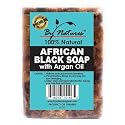 By Natures 100% Natural African Black Soap With Argan Oil 6.0 Oz (Pack of 1) Beauty & Personal Care By Natures
