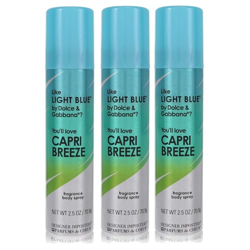 Parfums De Coeur Capri Breeze Fragrance Deodorant Body Spray for Women, 2.5 Ounce (3) Beauty & Personal Care Parfums De Coeur