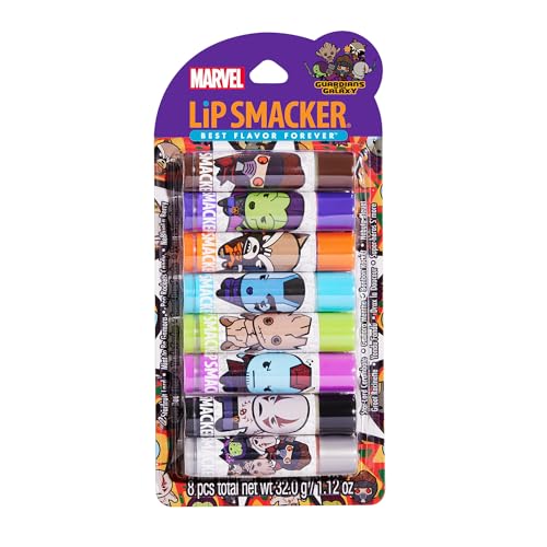 Lip Smacker Marvel Guardians of the Galaxy Party Pack - Hydrating Lip Balm, Hydrating & Protecting - Cruelty-Free Beauty and Personal Care Lip Smacker