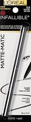L'Oréal Paris Infallible Matte-Matic Mechanical Eyeliner, Taupe Grey, 0.01 oz. Beauty & Personal Care L'Oreal Paris