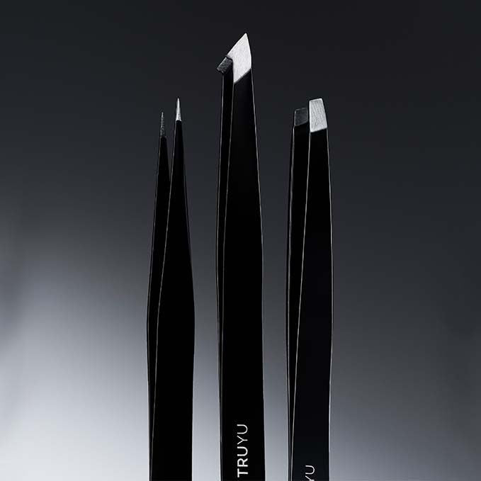 Truyu Tweezer Trio - Includes Full Slant Tweezer, Point Tweezer and Combo Tweezer Beauty and Personal Care Truyu