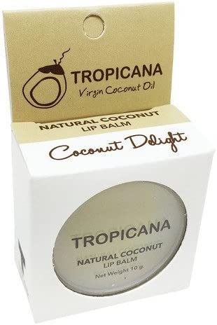 NEW!! TROPICANA NATURAL COCONUT LIP BALM (Coconut Delight) 10 g. by Thai Premium Beauty & Personal Care YBW