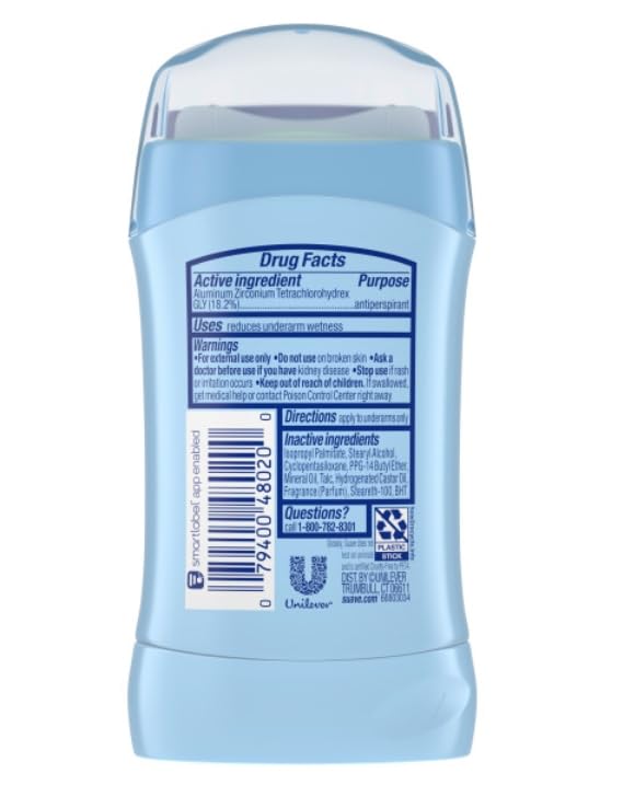 Suave Deodorant Women, Antiperspirant, Cocoa Shea Butter, 48-Hour Odor & Wetness Protection, with Essential Oils, Anti-staining, no Baking soda 2.6 oz Beauty and Personal Care Suave